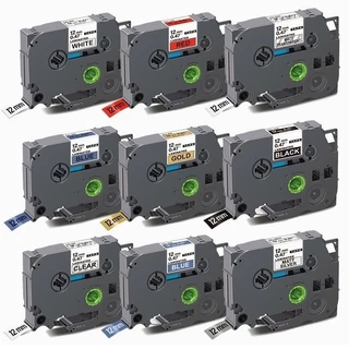 เทปป้าย Brother TZe-231 TZE631 สําหรับเครื่องพิมพ์ P-Touch PT-H110/H107B PT-D450 PT-D600 6/9/12/18/24 มม.