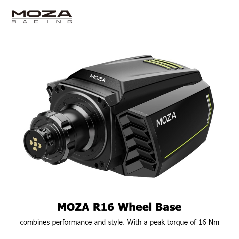 Moza Racing R16 ฐานล้อรวมประสิทธิภาพและสไตล์ที่มีแรงบิดสูงสุดของ 16nm
