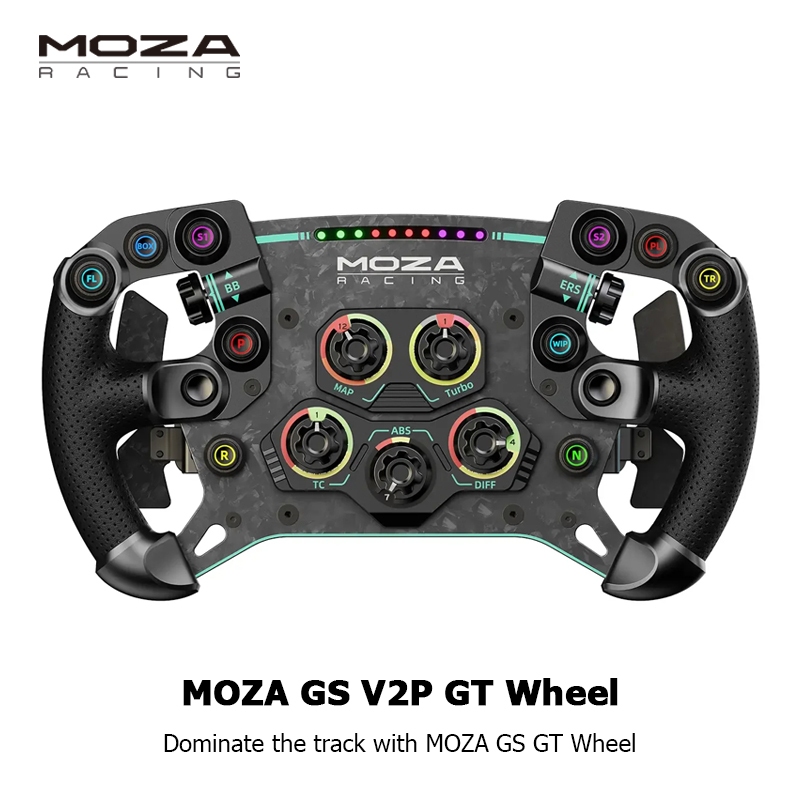 MOZA Racing GS V2P GT Wheel 300mm GT Wheel สร้างขึ้นสําหรับ E-sports