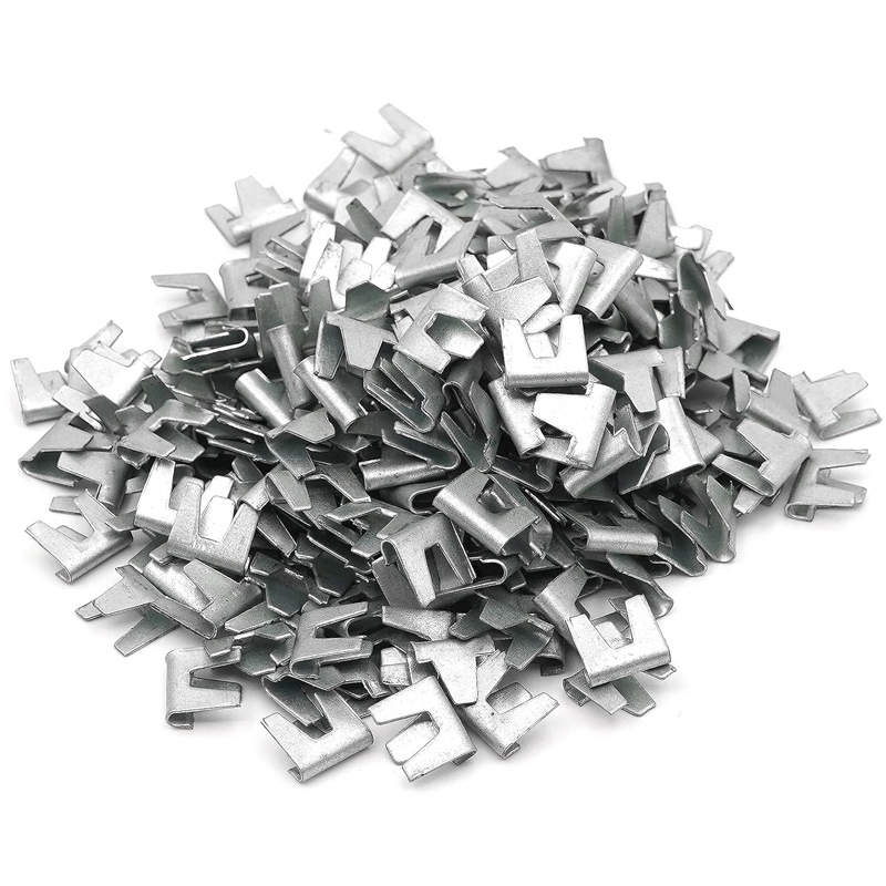 คลิปล็อคกรง ลวดเย็บกรงไก่ ตัว M ลวดเย็บกรงสัตว์เลี้ยง คีมบีบลวด ลูกแม๊กเย็บกรงนก 100อัน - รูปที่ 4