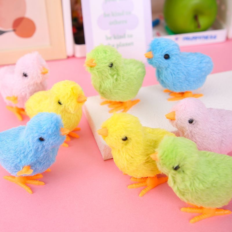 ตุ๊กตาลูกไก่ลานให้ที่มีประสิทธิภาพไปข้างหน้ากระโดดเจี๊ยบไขลานไก่ของเล่นเด็ก