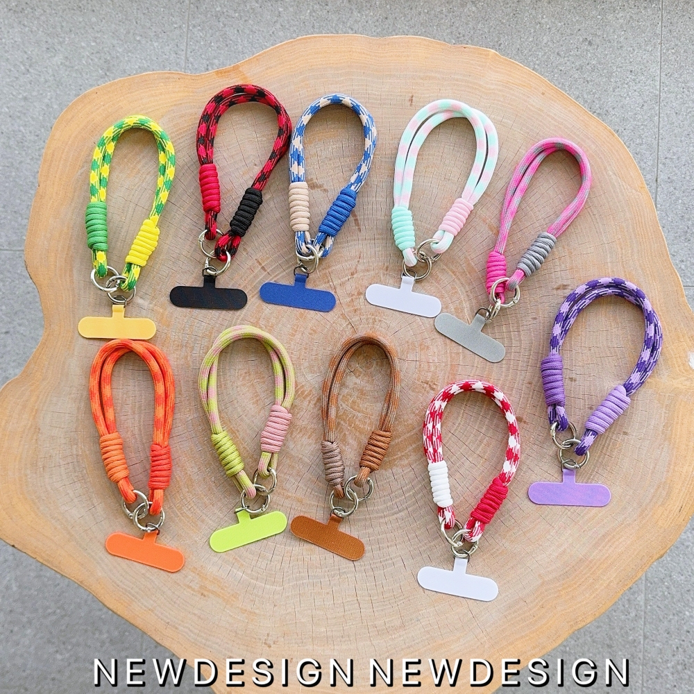 สีใหม่โทรศัพท์มือถือเชือกเส้นเล็กแขวนตกแต่งสามารถ Carrieed Twist เชือก Anti-los จี้แฟชั่นข้อมือที่แข็งแกร่งสายรัดสั้น