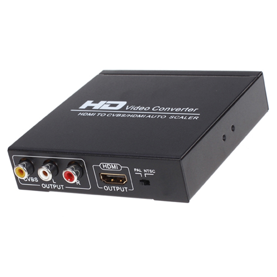 4K HDMI เข้ากันได้กับ AV HDTV Converter 1080P 60hz CVBS RCA คอมโพสิตวิดีโอ 2 In 1HDMI-เข้ากันได้กับ SplitterMonitor ทีวีโปรเจคเตอร์