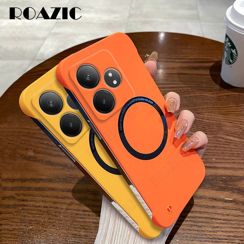 เคสโทรศัพท์ไร้กรอบสําหรับrealme GT 6/Realme GT 6T/Realme GT Neo 6/Realme GT Neo 6 SE Colorful Ultra-thin Hard PCปกหลังMatte Skin Friendlyฝาครอบกล้องป้องกันปลอก SCX0