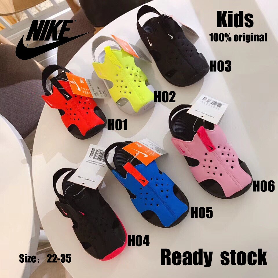 160-* Ready Stock * Nike Kids Sandals Beach Baotou รองเท้าเด็กกันน้ํา