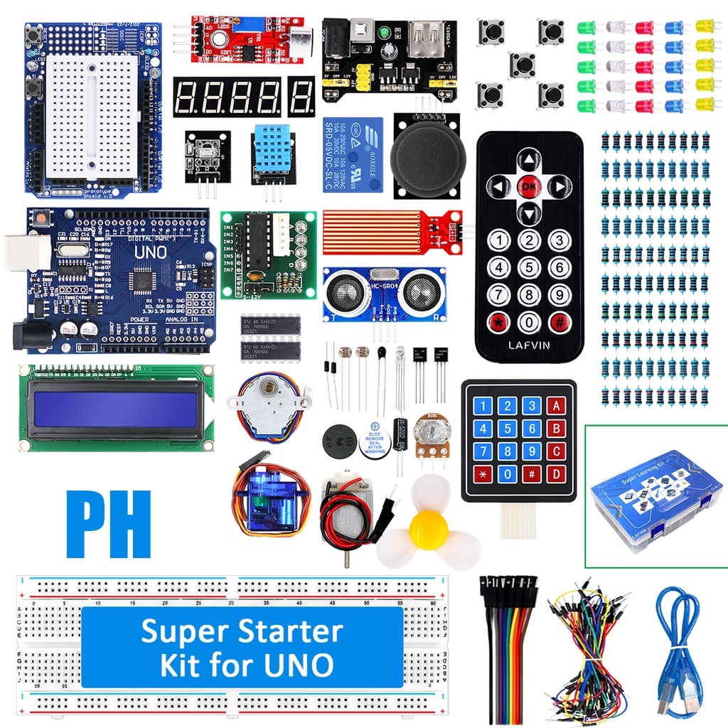 KLYSTR Super Starter Kit/ชุดการเรียนรู้สําหรับโครงการ Uno R3 Arduino พร้อมการสอน