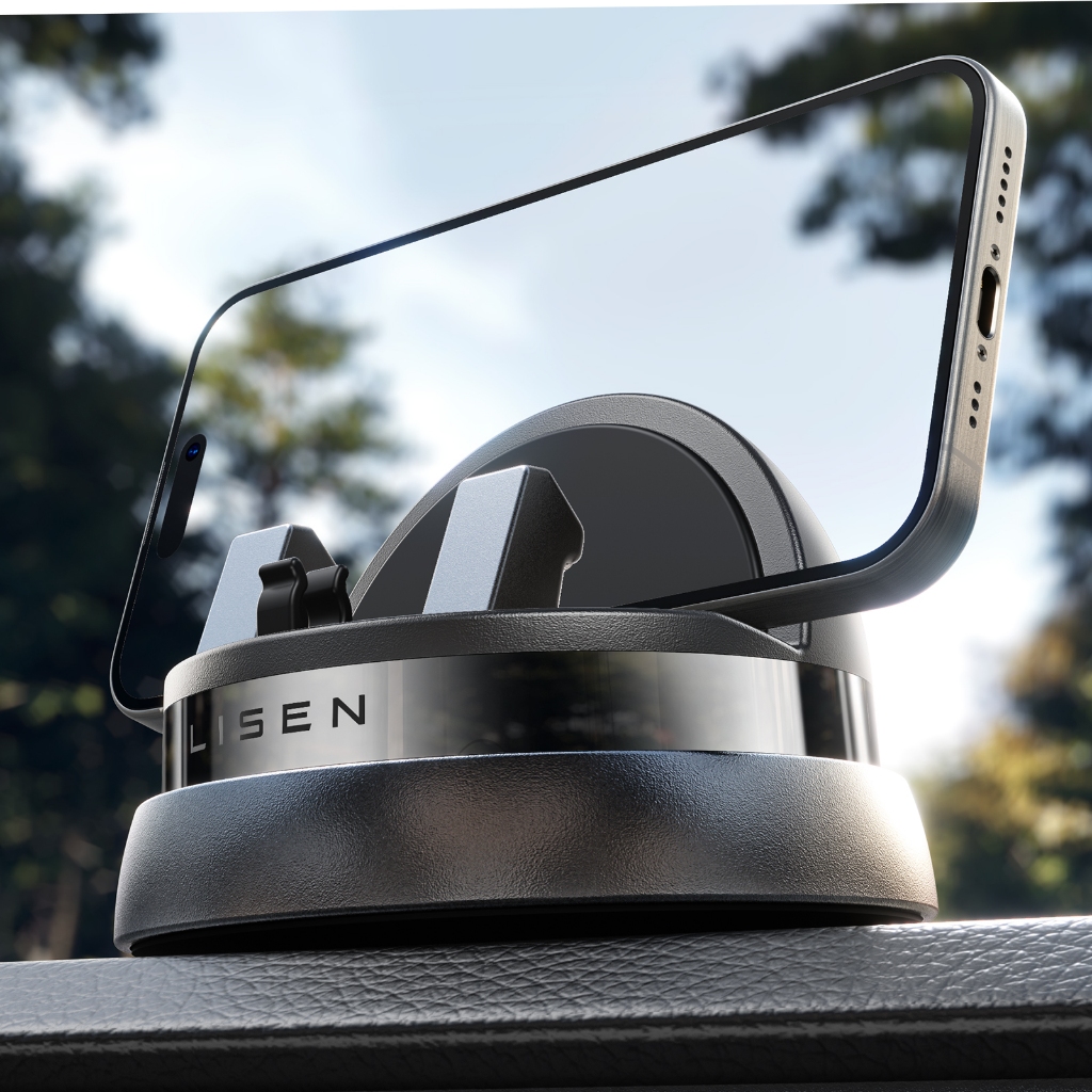 Lisen Car Phone Holder Mount Dashboard, ที่วางโทรศัพท์หมุนได้ 360 °สําหรับรถยนต์