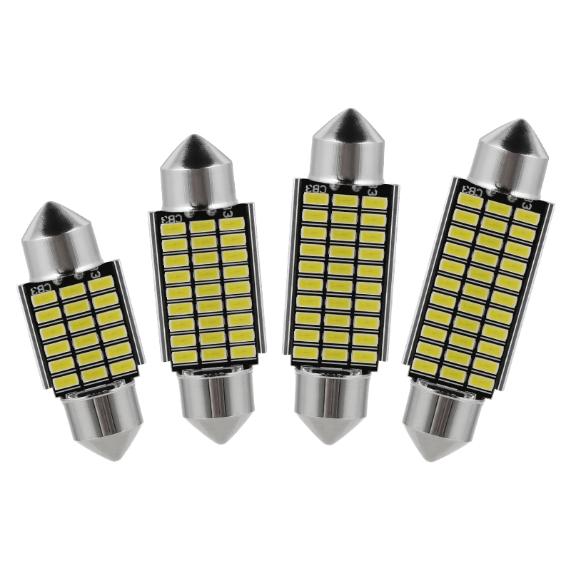 2 ชิ้น C5W C10W 12V 3014 หลอดไฟ Led รถสําหรับป้ายทะเบียนไฟอ่านหนังสือ