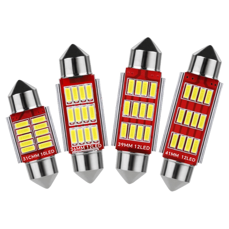 2 ชิ้น C5W C10W 12V 4014 หลอดไฟ Led รถสําหรับป้ายทะเบียน Trunk อ่านไฟ