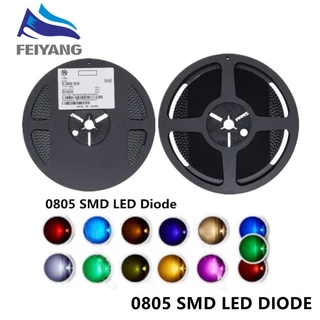 100 ชิ้น 0402 0603 0805 1206 1210(3528) 5730 5050 2835 smd LED แดงสีเหลืองเขียวสีขาวฟ้าอบอุ่นขาวน้ําแข็งสีฟ้าชมพูม่วง UV ส้มเปล่งแสง LED ไดโอดชุด
