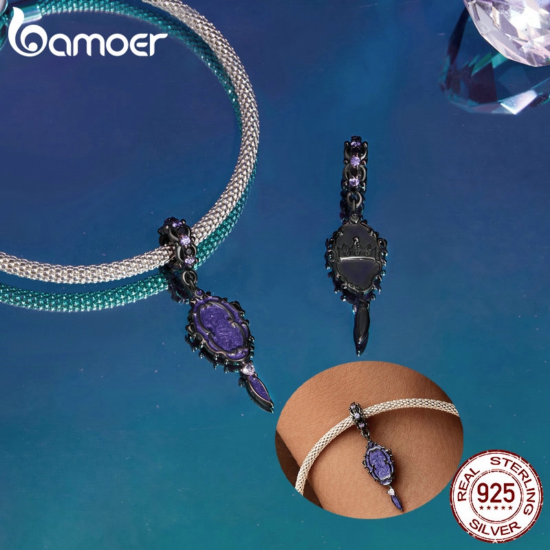 Bamoer 925 Sterling Sliver Charm จี้ปราสาทกระจกวิเศษสําหรับสร้อยข้อมือ - รูปที่ 3