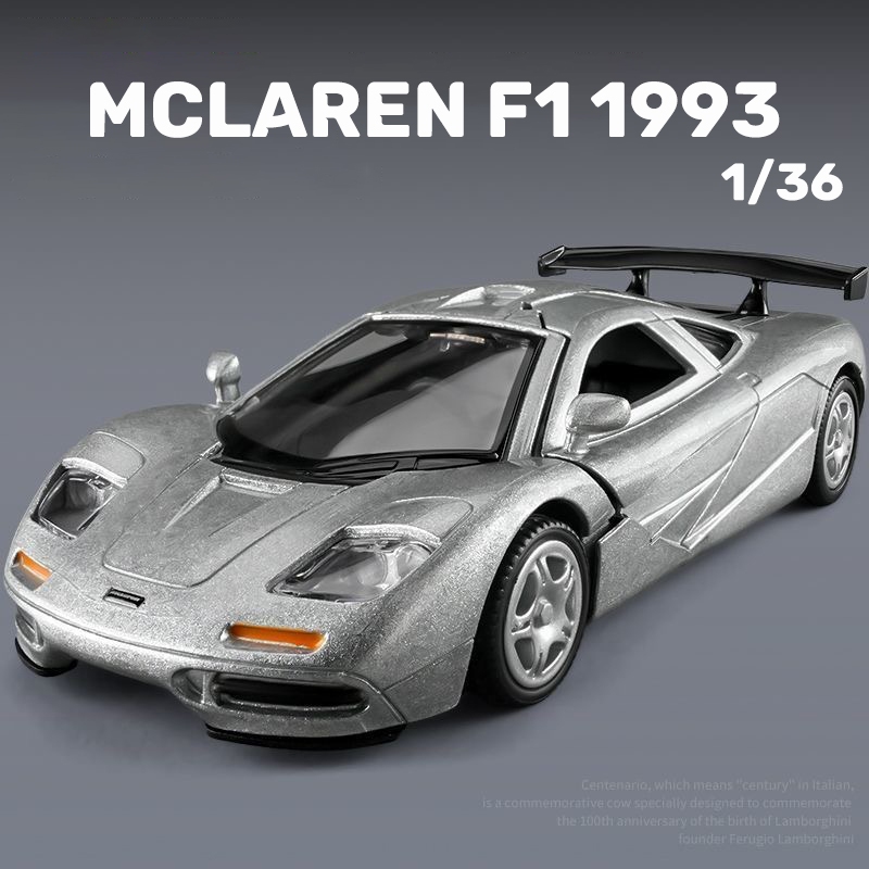1:36 Scale Mclaren F1 1993 รถรุ่นDiecastรถคนรักคอลเลกชันเด็กของขวัญวันเกิดโลหะของเล่นเด็ก