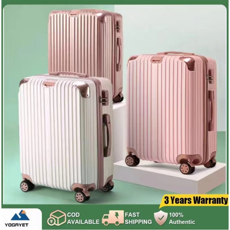 【สต็อกไทยพร้อมส่ง】กระเป๋าล้อลาก 20/24 นิ้ว กระเป๋าเดินทางกันน้ำ วัสดุ PC ระะบบล็อครหัส ขิ้นเครื่อง โหลดใต้เครื่อง สไตล์เกาหลี