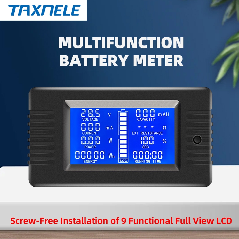 Pzem015 DC 200v แบตเตอรี่เครื่องทดสอบความจุแอมป์มิเตอร์โวลต์มิเตอร์เครื่องวัดพลังงานไฟฟ้า SOC