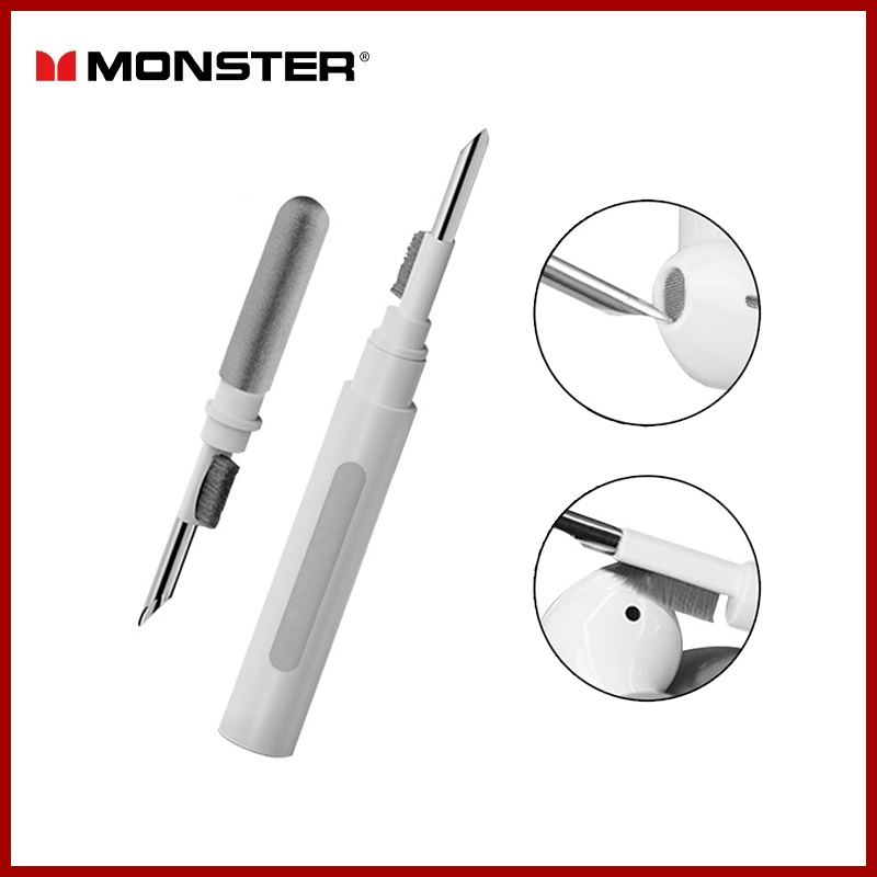 Monster ปากกาทําความสะอาดหูฟังบลูทูธ แบบพกพา ทำความสะอาดหูฟังบลูทูธ กล้องโทรศัพท