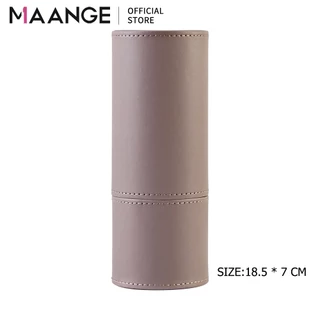MAANGE 20 ชิ้น ชุดแปรงแต่งหน้า - ขนแปรงนุ่ม มาพร้อมกล่องเก็บหนัง อุปกรณ์แต่งหน้าสำหรับมืออาชีพ 5748