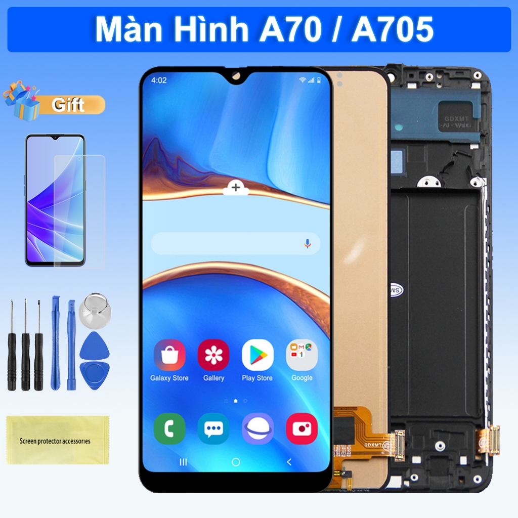 หน้าจอทดแทนสําหรับ Samsung A70 A705 A705F จอแสดงผล LCD หน้าจอสัมผัส
