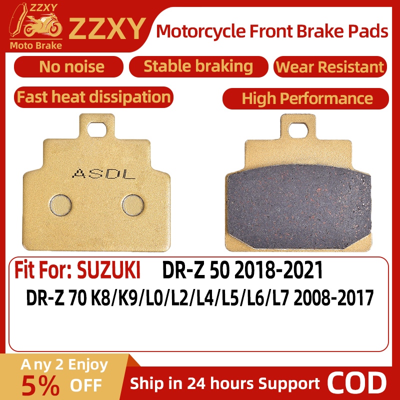 1 คู่รถจักรยานยนต์เบรคด้านหน้าสําหรับ SUZUKI DR-Z 50 2018-2021 DR-Z 70 K8/K9/L0/L2/L4/L5/L6/L7 2008-