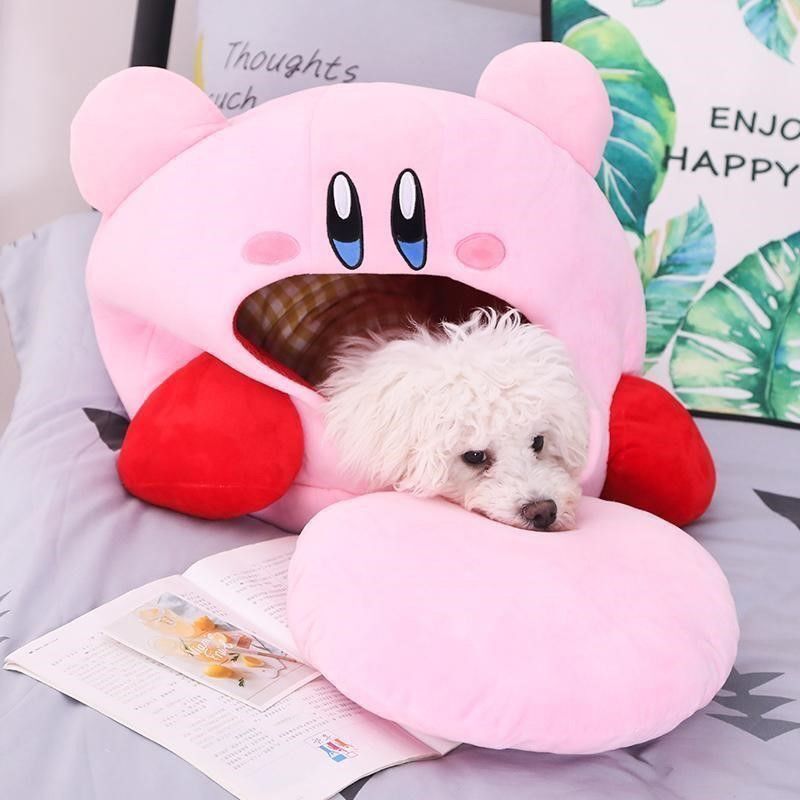 45 ซม.เกม Kirby Office Nap หมอนสําหรับผู้หญิง Inhalable ตุ๊กตาน่ารักของเล่นหมอนสัตว์เลี้ยงหมอนนอนของขวัญ