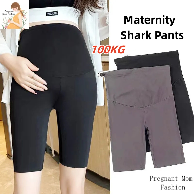 กางเกงคนท้องกางเกงฉลามกางเกงครอปกางเกงขาสั้นเลกกิ้งตั้งครรภ์กางเกงโยคะความปลอดภัยชุดคลุมท้อง