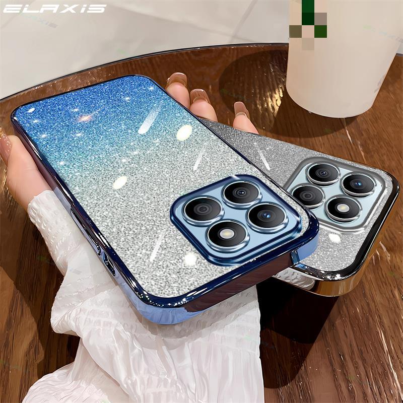Elaxis Soft TPU Casing สําหรับ Honor X8b เคสโทรศัพท์ Gradient Glitter เลนส์ป้องกันกล้องฝาหลัง ES018