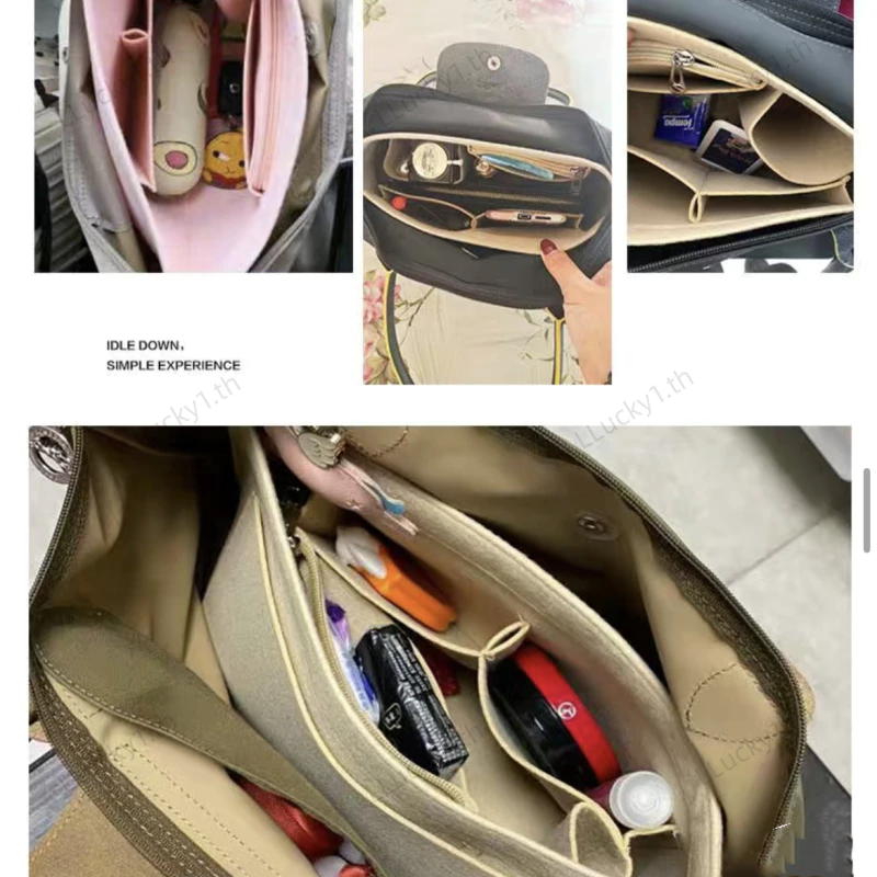 พร้อมส่ง For Longchamp กระเป๋าจัดระเบียบเครื่องสําอาง แบบพกพา สําหรับ ที่จัดระเบียบกระเป๋า กระเป๋า thumbnail 3