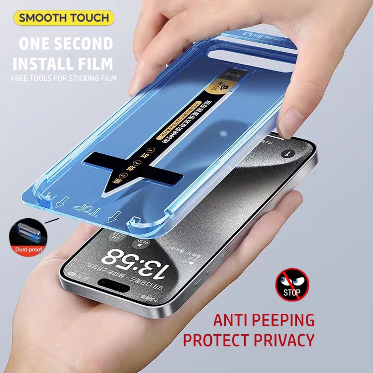 Anti-spy ความเป็นส่วนตัวฟิล์มกระจกนิรภัยสําหรับ iPhone 11 13 14 15 16 17 Pro Max Air 12 PRO MAX XR XS Max 6 7 8 Plus 14 15 Plus