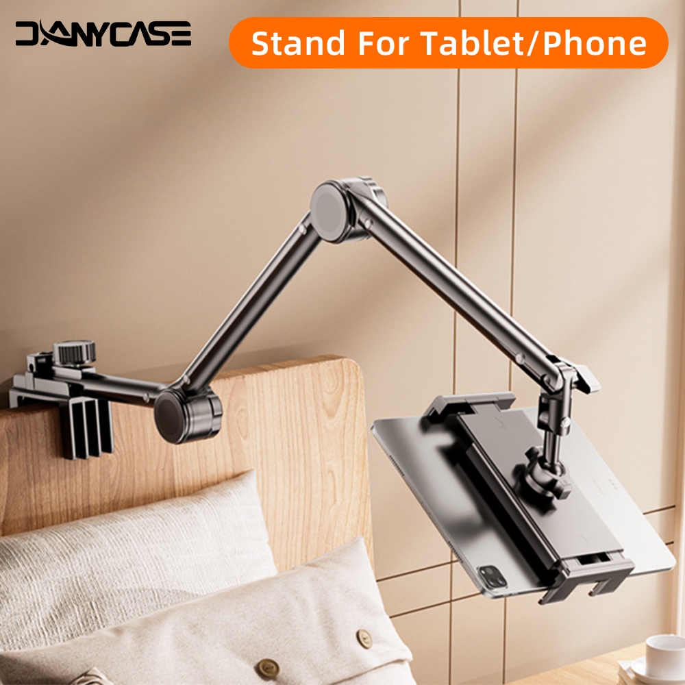 ปรับได้360°ที่วางแท็บเล็ตโลหะ Fotatable สําหรับแท็บเล็ตโทรศัพท์ iPad หรืออุปกรณ์หน้าจอ 4~13 นิ้วอื่นๆ
