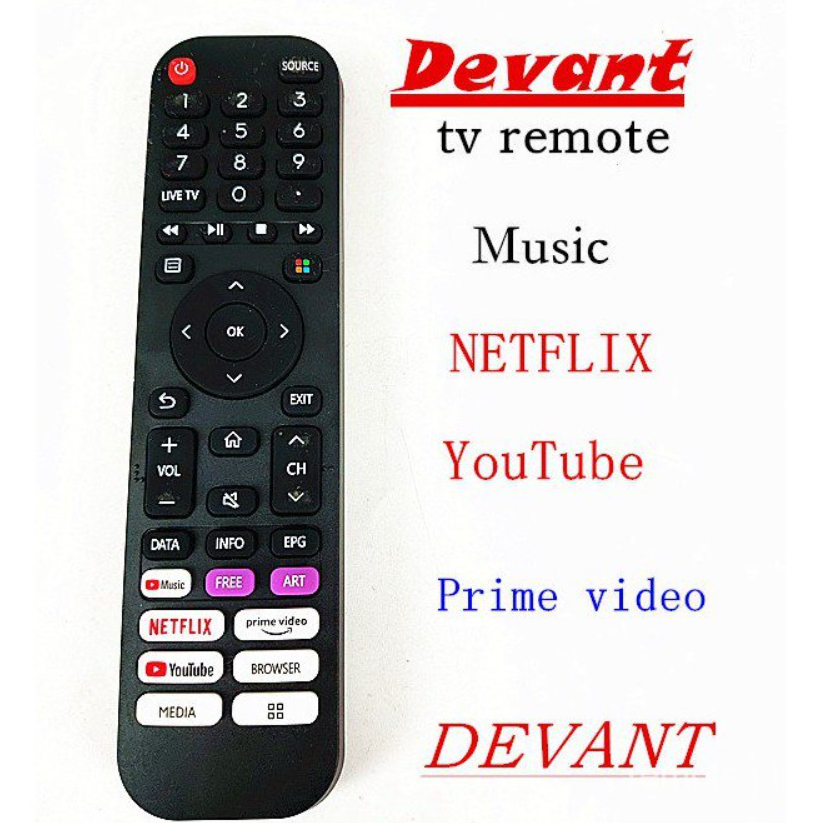 ใหม่ระยะไกลสําหรับ Devant สมาร์ททีวีระยะไกลสําหรับ Hisense 4K LED สมาร์ททีวีรีโมทคอนโทรล EN2N30H EN2