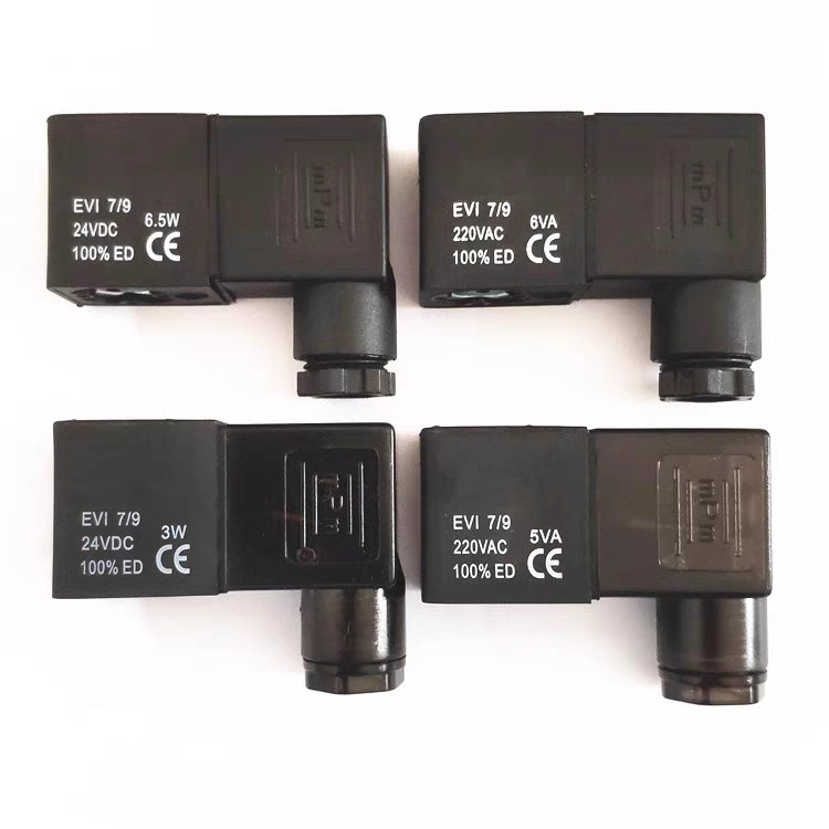วาล์วแม่เหล็กไฟฟ้าคอยล์ EVI 7/9 AC220V 6VA/5VA/5.5VA DC24V 6.5W/4.8W/3W
