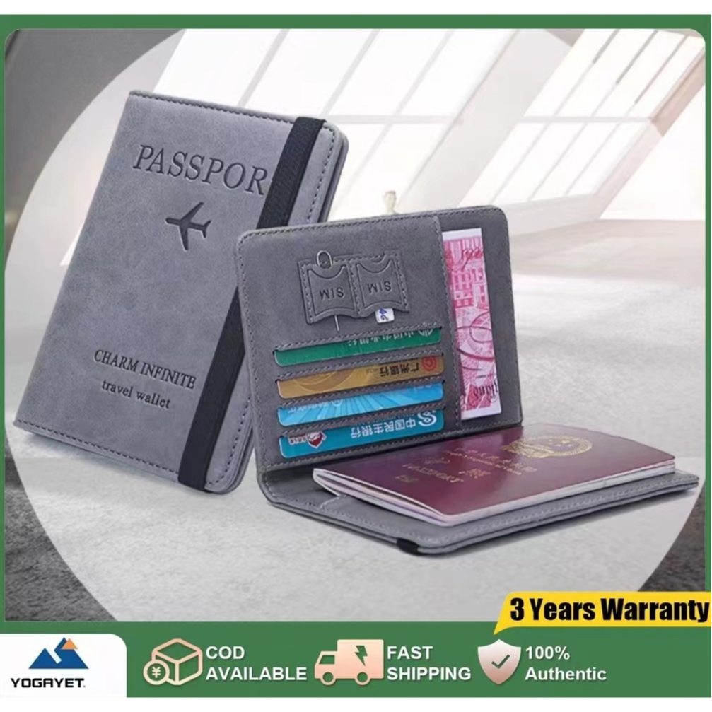 ปกหนังสือเดินทางแฟชั่น ใส่นามบัตร บัตรประจำตัวประชาชน ธนบัตร พกพาง่าย PUกันน้ำ