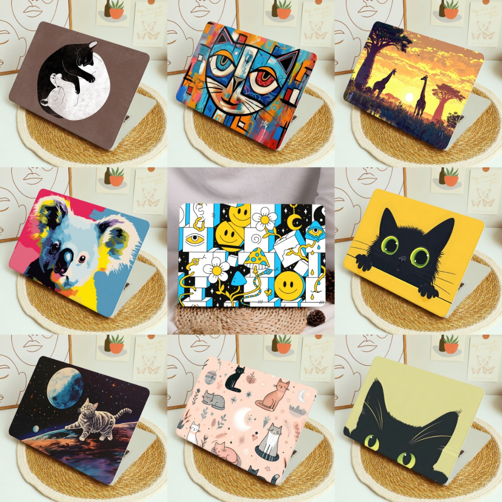 2024 พิมพ์ใหม่ล่าสุด hard case สําหรับ MacBook M4 2025 A3240 A3241 M4 2025 A3240 A3241 M4 กรณี M3 Air Pro 13 14 15 16 A3113 A3114 A2681 A2337 13.3 นิ้ว A2251 A1708 A1706 A2485 16 นิ้ว A2141 2019 กรณี 2020 A2179 Retina