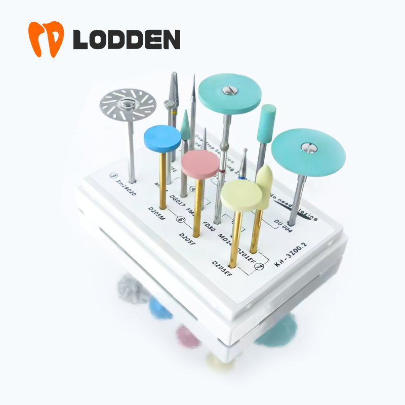 Lodden ชุดบดและขัดทันตกรรมของ Zirconia 3Z00.2 Lab Diamond Burs Disc เครื่องมือ