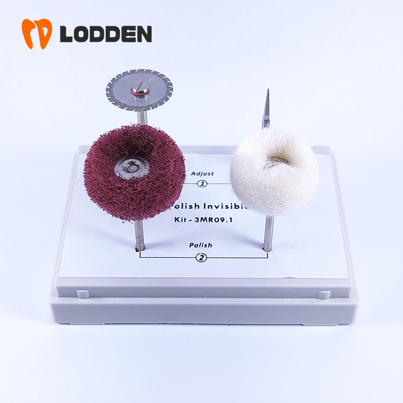 4pcs ทันตกรรมขัด Burs เจาะปรับเครื่องมือ 3MR09.1 ชุดสําหรับที่มองไม่เห็น Braces Lab HP Burs