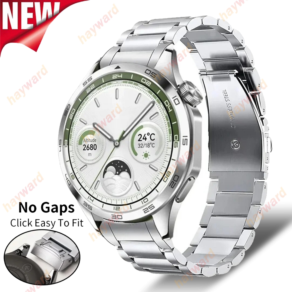 ไม่มีช่องว่าง Link สร้อยข้อมือสําหรับ HUAWEI WATCH GT6 46 มม.โลหะสแตนเลสสําหรับ Huawei GT5/GT4 46 มม.สายนาฬิกาอุปกรณ์เสริม