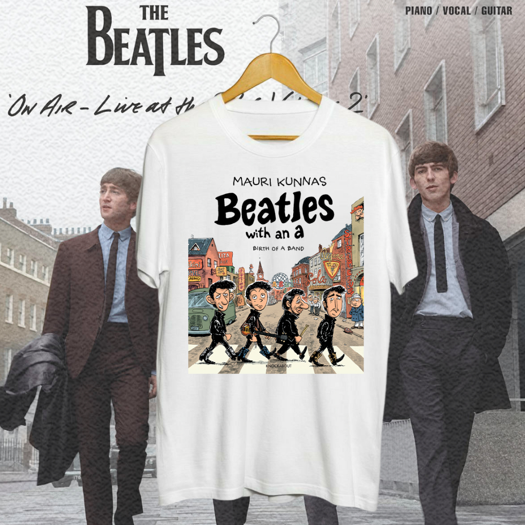 2024new เสื้อยืดลำลองฤดูร้อน เสื้อวงร็อค The Beatles เดอะ บีทเทิล เสื้อวง เสื้อยืดบีทเทิล เสื้อวินเทจ Tops