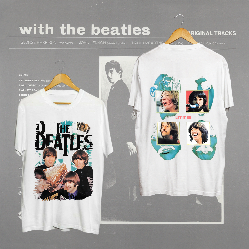 2024new เสื้อยืดลำลองฤดูร้อน เสื้อวงร็อค The Beatles เดอะ บีทเทิล เสื้อวง เสื้อยืดบีทเทิล เสื้อวินเทจ Tops