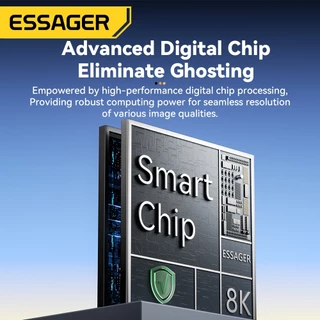 Essager Type-C อะแดปเตอร์วิดีโออลูมิเนียมอัลลอยด์รองรับอินเทอร์เฟซ HDMI,DP,Mini DP,VGA