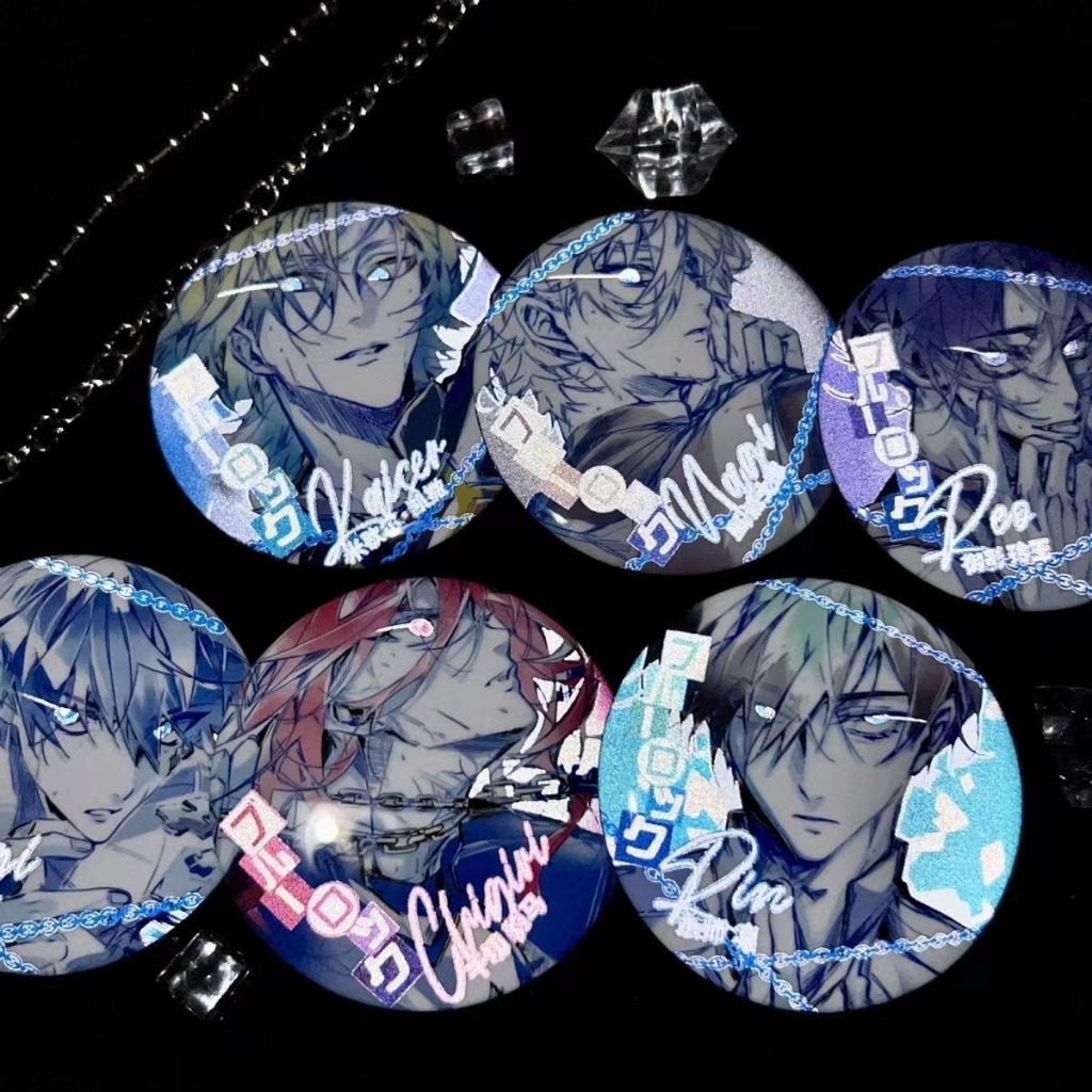 Anime Blue Lock Isagi Yoichi Bachira Chigiri Badge ปุ่มเข็มกลัด Pins คอสเพลย์คอลเลกชันของเล่นกระเป๋าตกแต่งของขวัญ 58 มม.