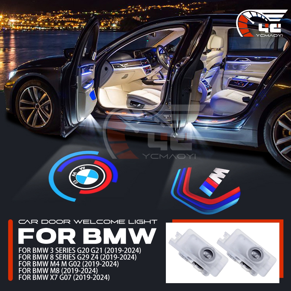 2 ชิ้น Led รถประตูยินดีต้อนรับแสงเลเซอร์โปรเจคเตอร์ Courtesy โคมไฟสําหรับ 2019-2024 BMW 1 3 8 Series