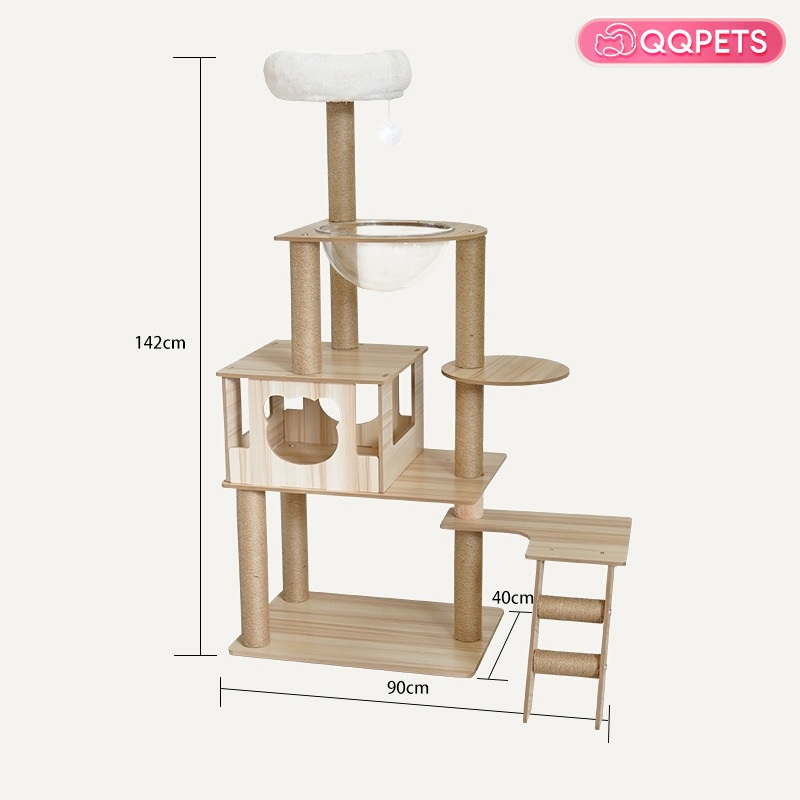 คอนโดแมว หลังใหญ่หลายดีไซน์ บ้านแมว แข็งแรง งานไม้ทั้งหลัง cat tree แข็งแรง ทนทาน คอนโดแมวไม้ คอนโดแมวขนาดใหญ่ คอนโดแมวเล็ก คอนโดแมวราคาถูก