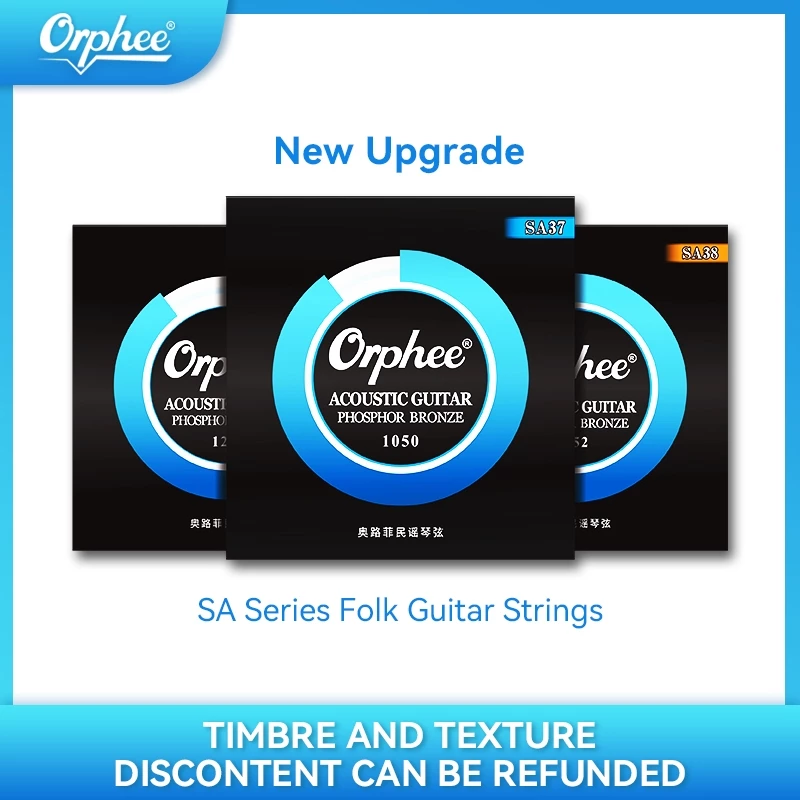 สาย Orphee เคลือบชั้นเดียวสายกีตาร์โปร่งดั้งเดิม/สายกีตาร์ไฟฟ้า/สายกีตาร์คลาสสิก/สายเบสชั้นเดียวเคลือบกันสนิมทนทาน