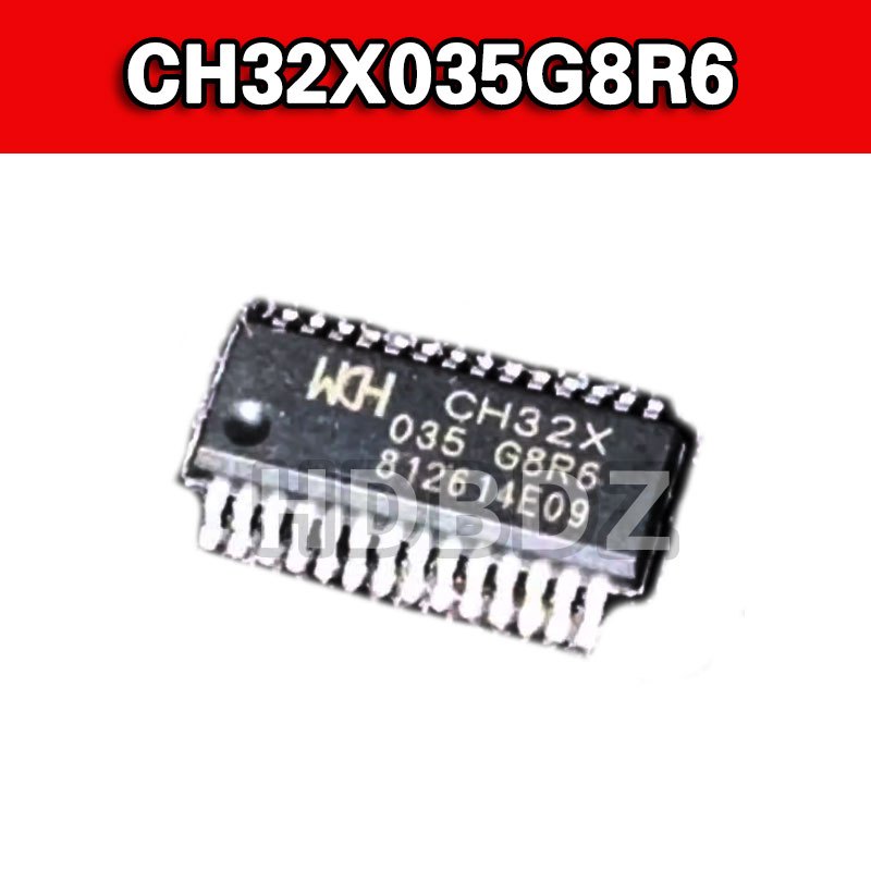 5pcs  CH32X035G8R6 QSOP28  Microprocessor ชิป IC SMD MCU CH32X035