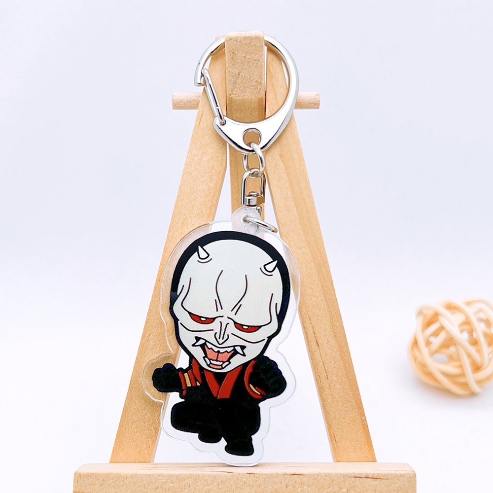 Rurouni KENSHIN พวงกุญแจอะคริลิคอะนิเมะอุปกรณ์เสริมอะคริลิคสองด้านการ์ตูน HIMURA KENSHIN พวงกุญแจน่ารัก Kamiya Kaoru จี้