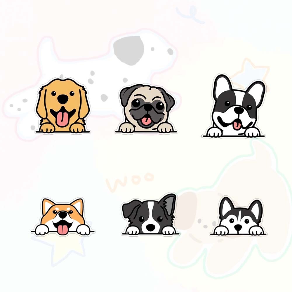 เข็มกลัดอะคริลิค ลูกสุนัขน่ารัก กระเป๋าคู่ อุปกรณ์เสริมกระเป๋าการ์ตูน แพทช์ ตกแต่ง เข็มหมุด