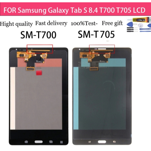 สําหรับ Samsung Galaxy Tab S 8.4 LCD SM-T705 SM-T700 จอแสดงผล T705 T700 หน้าจอสัมผัสชุดดิจิตอลเปลี่ย