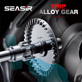 SEASIR CONTRA Max โลหะทั้งหมด Spinning Fishing Reel 9+1 BB 5.1:1/5.7:1 อัตราทดเกียร์ 3000-8000 Series ลากสูงสุด 25KG/55LB อลูมิเนียมอัลลอยด์ Body และ Grip ตกปลาน้ําเค็มล้อ