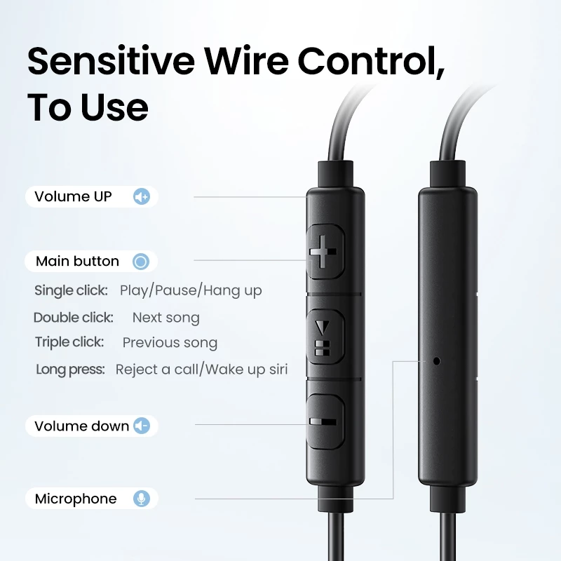 UGREEN หูฟังมีสาย Type-C/3.5mm HiFi กึ่งอินเอียร์ มีไมค์ thumbnail 7