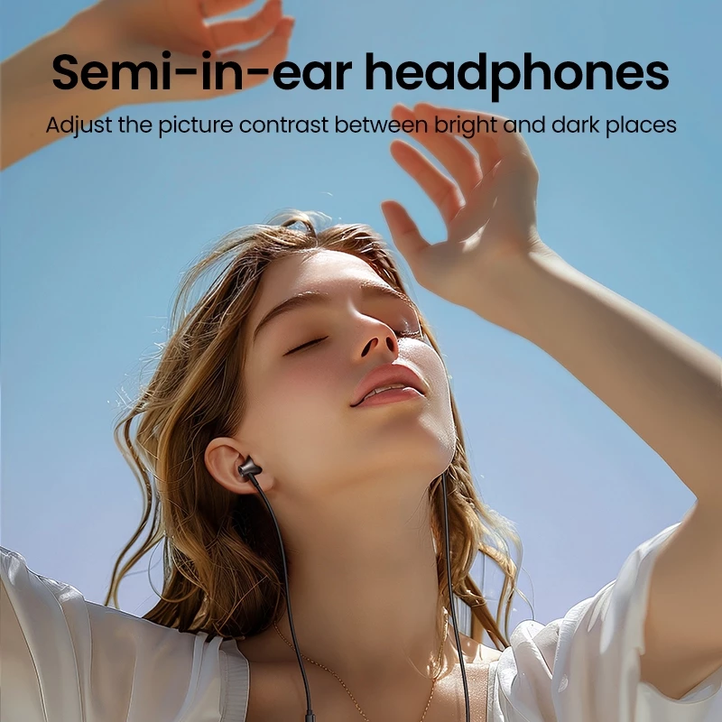 UGREEN หูฟังมีสาย Type-C/3.5mm HiFi กึ่งอินเอียร์ มีไมค์ thumbnail 4