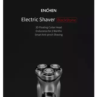 ENCHEN Black Stone 3D Shaver เครื่องหนวดไฟฟ้า มีหัวกันจอน โกนเกลี้ยงเกลา ที่โกนหนวด เครื่องโกนหนวดพร้อมหัวกันจอน สินค้ารับประกัน 1 ปี